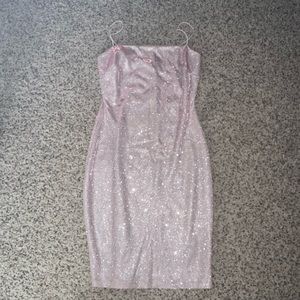 PINK SPARKLY DRESS - HOMECOMING